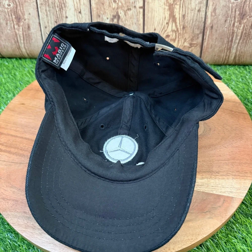 Mercedes Benz TechCenter Baseball Cap Mens One Size Black Embroidered Logo